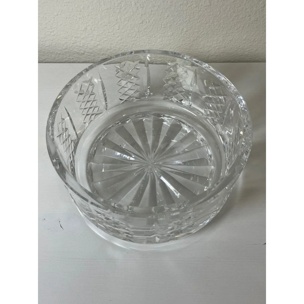 Waterford‎ Crystal Lismore Round Serving Bowl 7in Clear Excellent Cut Glass